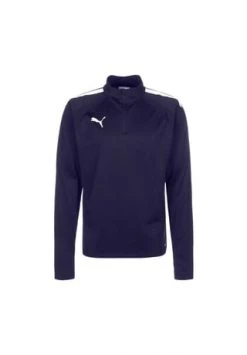 PUMA® TeamLIGA 1/4 Zip Trainingssweat Herren Dunkelblau/ Weiß