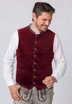 STOCKERPOINT Weste, Knopfleiste, Baumwolle, Stickerei, Für Herren BORDEAUX -Jacke Hose Verkäufe unnamed file 1126