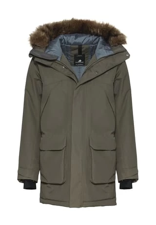 DIDRIKSONS Parka, Gefütterte Kapuze, Kunstfellbesatz, Für Herren FOG GREEN 1 DIDRIKSONS Parka, Gefütterte Kapuze, Kunstfellbesatz, Für Herren FOG GREEN