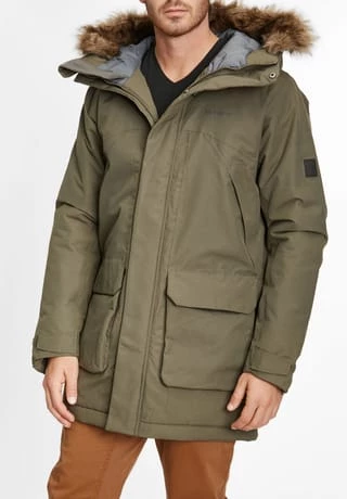 DIDRIKSONS Parka, Gefütterte Kapuze, Kunstfellbesatz, Für Herren FOG GREEN 2 DIDRIKSONS Parka, Gefütterte Kapuze, Kunstfellbesatz, Für Herren FOG GREEN – Bild 2