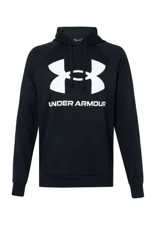 UNDER ARMOUR Herren UA Rival Fleece Big Logo Hoodie BLACK 1 UNDER ARMOUR Herren UA Rival Fleece Big Logo Hoodie BLACK