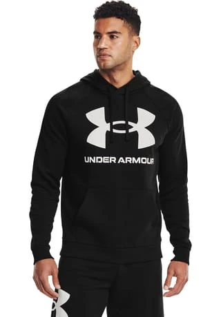 UNDER ARMOUR Herren UA Rival Fleece Big Logo Hoodie BLACK 2 UNDER ARMOUR Herren UA Rival Fleece Big Logo Hoodie BLACK – Bild 2