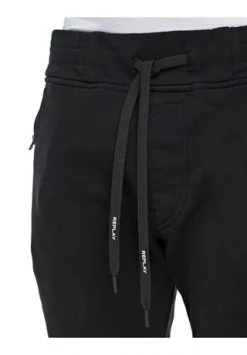 REPLAY Herren Jogginghose - Sweatpants, Loungewear, Baumwolle, Logo Schwarz -Jacke Hose Verkäufe unnamed file 1218