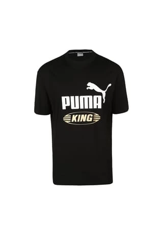 PUMA® King Logo Tee T-Shirt Herren Schwarz/ Weiß 1 PUMA® King Logo Tee T-Shirt Herren Schwarz/ Weiß