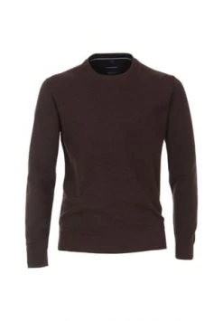 CASAMODA Herren Pullover Uni Braun