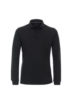 CASAMODA Herren Polo-Shirt Langarm Uni Olive