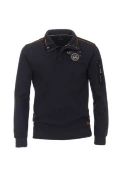 CASAMODA Herren Sweatshirt Uni Dunkelblau