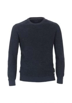 CASAMODA Herren Pullover Andere Muster Dunkles Mittelblau