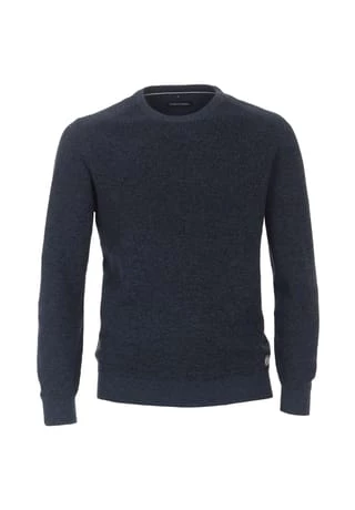 CASAMODA Herren Pullover Andere Muster Dunkles Mittelblau 1 CASAMODA Herren Pullover Andere Muster Dunkles Mittelblau