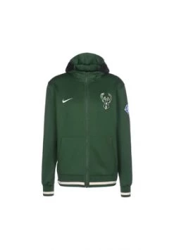 NIKE PERFORMANCE NBA Milwaukee Bucks Showtime Trainingsjacke Herren Dunkelgrün/ Weiß
