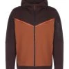 NIKE Hooded Zipper Sportswear Tech Fleece Braun