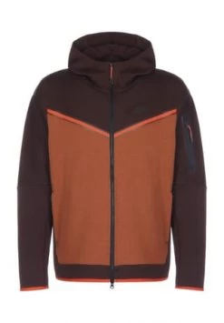 NIKE Hooded Zipper Sportswear Tech Fleece Braun