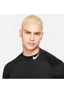 NIKE PERFORMANCE Funktionsshirt Pro Mock Herren Black-white -Jacke Hose Verkäufe unnamed file 1402