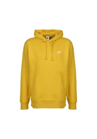 NIKE Hoodie Sportswear Club Fleece Gelb 1 NIKE Hoodie Sportswear Club Fleece Gelb