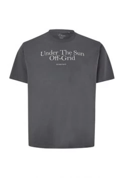 S.Oliver Red Label T-Shirt, Print, Rundhals-Ausschnitt, Für Herren 95A1 GREY AOP