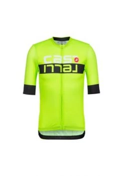 CASTELLI Trikot SCORPIONE 2 Reißverschluss,Taschen Herren Electric Lime-black