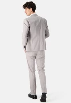 Prestije.de Dreiteiler Dreiteiler Herrenanzug Mit Zwei-Reiher-Weste Hellgrau -Jacke Hose Verkäufe unnamed file 1445