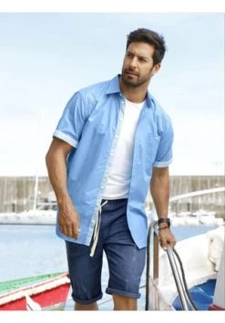 JAN VANDERSTORM Schlupfshort EIGIL Blau -Jacke Hose Verkäufe unnamed file 1507