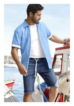 JAN VANDERSTORM Schlupfshort EIGIL Blau -Jacke Hose Verkäufe unnamed file 1508