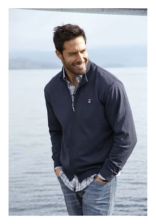 JAN VANDERSTORM Strickjacke AGNER Dunkelblau 6 JAN VANDERSTORM Strickjacke AGNER Dunkelblau – Bild 6