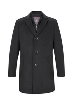 JAN VANDERSTORM Wollmantel UNSKA Dunkelgrau