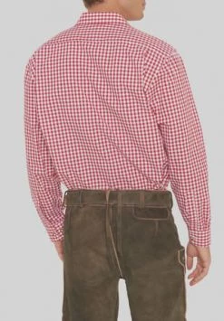 Orbis Trachtenhemd, Kariert, Slim-Fit, Für Herren 38 HOCH ROT -Jacke Hose Verkäufe unnamed file 1645