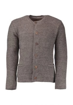 Orbis Trachten Strickjacke, Rundhals, Für Herren 69 DUNKEL BRAUN