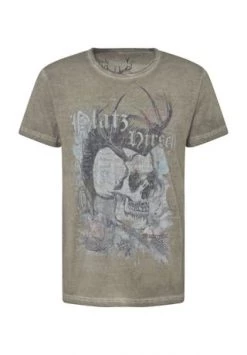 STOCKERPOINT T-Shirt, Print, Rundhals, Für Herren STONE