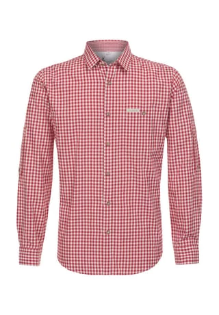 STOCKERPOINT Trachtenhemd, Baumwolle, Für Herren ROT 4 STOCKERPOINT Trachtenhemd, Baumwolle, Für Herren ROT – Bild 4