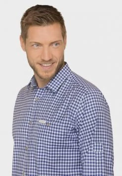 STOCKERPOINT Trachtenhemd, Baumwolle, Für Herren BLAU -Jacke Hose Verkäufe unnamed file 1976