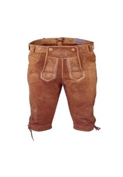 Edelnice Trachtenlederhose Kniebundhose Mittelbraun