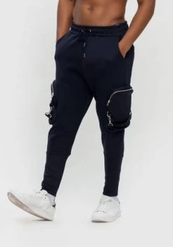 TOM BARRON Jogginghose Mit Aufgesetzten Taschen Dunkelblau -Jacke Hose Verkäufe unnamed file 265
