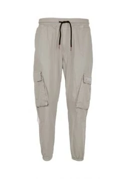 TOM BARRON Cargohose Mit Elastischem Bund Beige