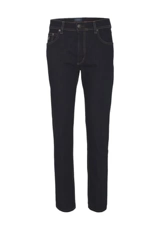 Bugatti Jeanshose "Nevada", Straight-Fit, Kontrast-Nähte, Für Herren EX70DBLUE 1 Bugatti Jeanshose "Nevada", Straight-Fit, Kontrast-Nähte, Für Herren EX70DBLUE