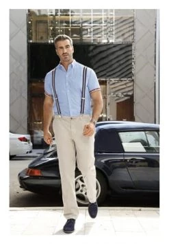 Charles Colby Tiefbundhose BARON DUNWIN Beige -Jacke Hose Verkäufe unnamed file 517