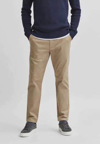 SELECTED Chinohose, Slim-Fit, Baumwollstretch, Für Herren 179112 CHINCHILLA 3 SELECTED Chinohose, Slim-Fit, Baumwollstretch, Für Herren 179112 CHINCHILLA – Bild 3