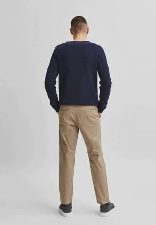 SELECTED Chinohose, Slim-Fit, Baumwollstretch, Für Herren 179112 CHINCHILLA 4 SELECTED Chinohose, Slim-Fit, Baumwollstretch, Für Herren 179112 CHINCHILLA – Bild 4