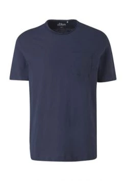 S.Oliver Red Label T-Shirt, Baumwolle, Für Herren 5978 BLUE NIGHT