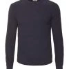 ESPRIT Pullover, Baumwolle, Rundhals, Uni, Für Herren Navy