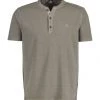 LERROS T-Shirt, Henley-Ausschnitt, Gestreift, Für Herren 158 TAUPE