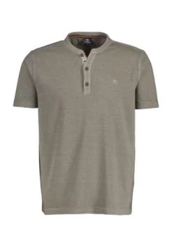 LERROS T-Shirt, Henley-Ausschnitt, Gestreift, Für Herren 158 TAUPE
