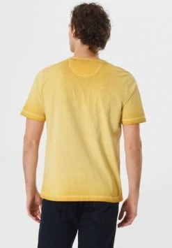 GLOBETROTTER Henleyshirt, Kurzarm, Waschung, Für Herren Gelb -Jacke Hose Verkäufe unnamed file 830