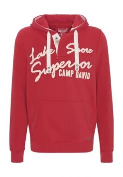 CAMP DAVID Hoodie, Kapuze, Print, Für Herren TOMATO