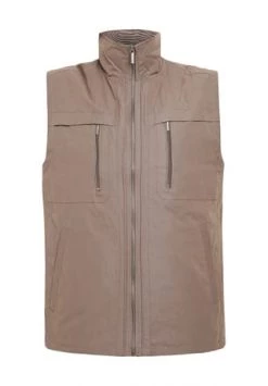 DUNMORE Weste, Uni, Für Herren Taupe