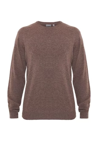 GALERIA Cashmere Pullover, Rundhals-Ausschnitt, Breite Rippabschlüsse, Für Herren 15 BRAUN 1 GALERIA Cashmere Pullover, Rundhals-Ausschnitt, Breite Rippabschlüsse, Für Herren 15 BRAUN