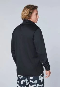 CHIEMSEE Sweatjacke, Stehkragen, Schnelltrocknend, Für Herren Schwarz -Jacke Hose Verkäufe unnamed file 904